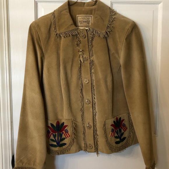 Double D Ranch Jackets & Blazers - Double D Ranchwear suede beaded jacket